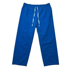 Figs Womens Scrub Pants 2XL Blue Straight Leg Drawstring Waist Style Livingston